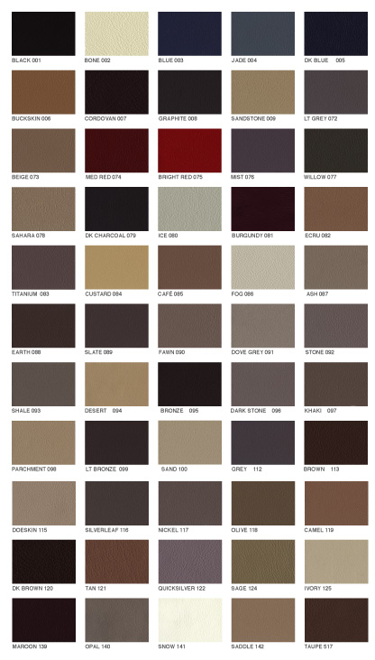 Leather Colors